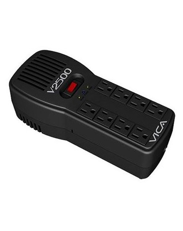 Regulador VICA V2500 2500 VA 1500W 8 Contactos-Negro - Envío Gratuito