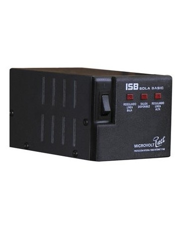Regulador 4 Contactos Sola Basic Dn-21-122 Microvolt 1200va - Envío Gratuito