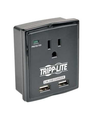 Tripp Lite Supresor de Tensión Protect It + 2 Cargadores USB - Envío Gratuito