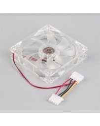 EH Caso claro 12cm ordenador PC Quad 4 luz LED - Envío Gratuito