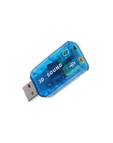Tarjeta de sonido USB 5.1 Canales Audio para Computadora Laptop - Envío Gratuito