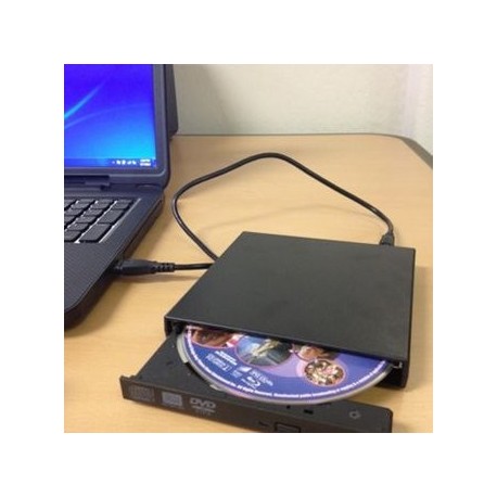EH Ultral fina USB 2.0 de carga óptica de CD RW DVD - Envío Gratuito