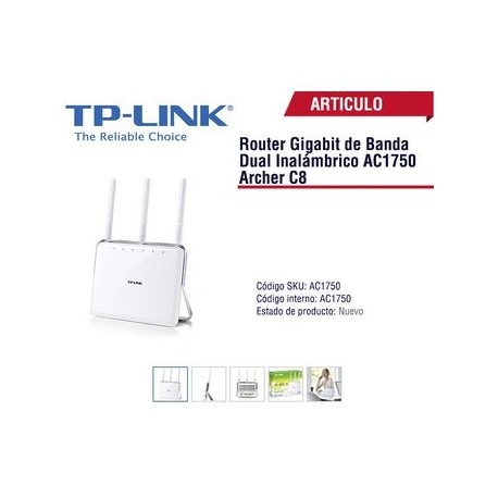 Router Inalambrico Gigabit Dual Band Simultanea AC1750 - Envío Gratuito