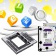 EW Caddy de disco duro de 9.5 mm Universal 2 SATA HDD - Envío Gratuito