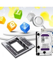 EW Caddy de disco duro de 9.5 mm Universal 2 SATA HDD - Envío Gratuito
