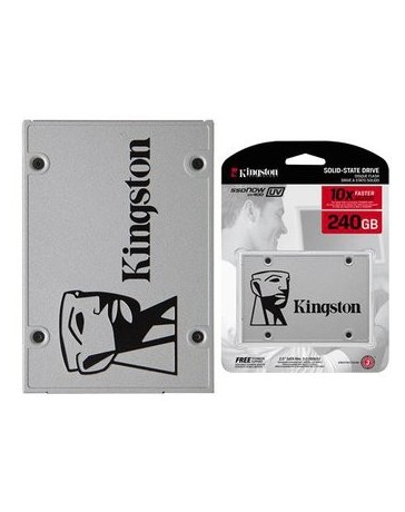 Unidad Estado Solido SSD Kingston UV400 240GB (SUV400S37/240G)-Gris - Envío Gratuito