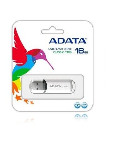 Memoria ADATA USB 2.0 16GB Flash Drive C906 Blanco - Envío Gratuito