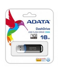 ADATA MEMORIA USB 2.0 16GB FLASH DRIVE C906 NEGRO - Envío Gratuito