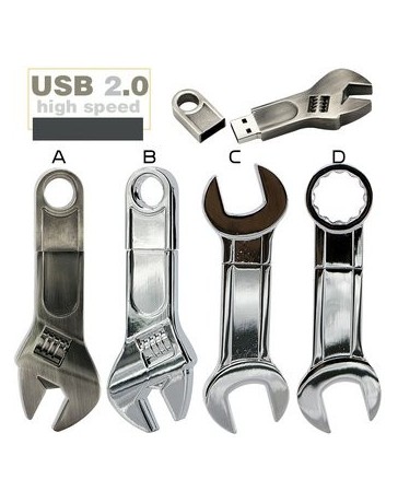 Memoria USB 2.0 32gb llave inglesa forma Pen Drive - Envío Gratuito