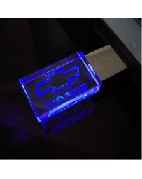 Memoria USB 2.0 8gb 16gb 32gb 64gb Cristal Coche Logo - Envío Gratuito