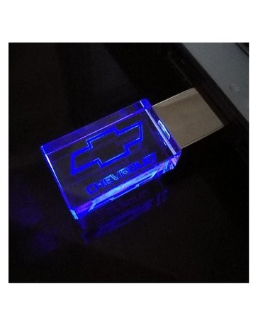 Memoria USB 2.0 8gb 16gb 32gb 64gb Cristal Coche Logo - Envío Gratuito