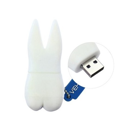 Memoria USB 2.0 8gb 16gb 32gb 64gb diente Pen Drive-blanco - Envío Gratuito