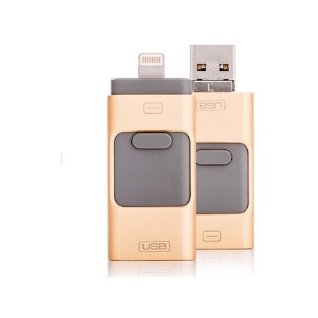 I-flash Drive 64GB U Disco Memory Stick 3 En 1 - Envío Gratuito