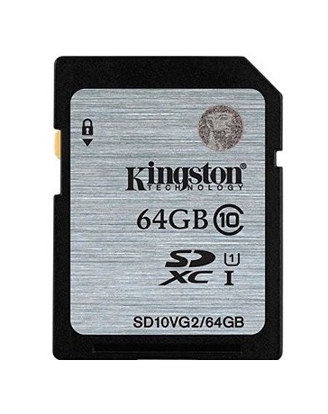 Memoria SD Kingston Sd10Vg2/64Gb Clae 10 Sdhc - Envío Gratuito