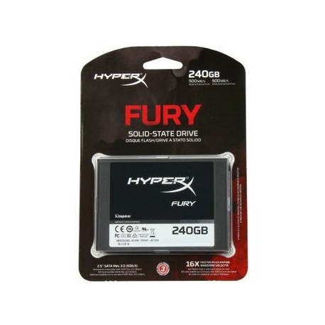 Unidad SSD Kingston Shfs37a 240g 240g Hyperx Fury SATA Iii - Envío Gratuito