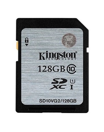 Memoria Sd Kingston Sd10Vg2/128Gb Clae 10 Sdhc - Envío Gratuito