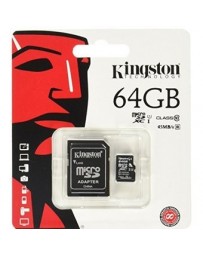 Memoria Kingston Sdc10G2/64Gb Micro Sd Clase10 - Envío Gratuito