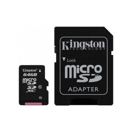 Memoria Micro SDHC 64GB Kingston SDCX10 64GB Uhs - Envío Gratuito
