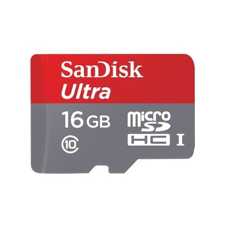 Sandisk Ultra 16gb Ultra Micro Sdhc Uhs-I Clase 10 - Envío Gratuito