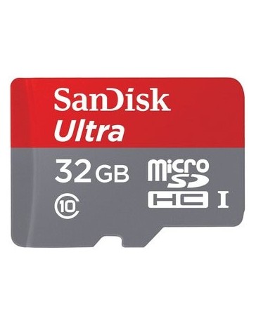 SanDisk Ultra 32GB micro SDHC UHS-I con adaptador de tarjeta - Envío Gratuito