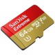 SanDisk Extreme Tarjeta MicroSDXC UHS-I De 64GB Con Adaptador - Envío Gratuito