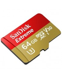 SanDisk Extreme Tarjeta MicroSDXC UHS-I De 64GB Con Adaptador - Envío Gratuito