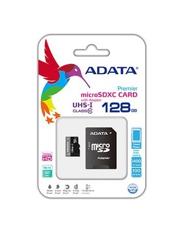 MicroSDXC ADATA 128GB UHS-I Clase 10 C - Envío Gratuito