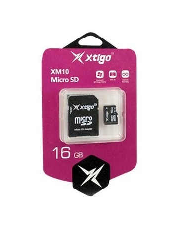 Memoria MicroSD Xtigo XM10 16GB Clase 10 Con Adaptador SD - Envío Gratuito