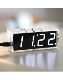 Caso Transparente Compacta De 4 Dígitos LED Talking Clock - Envío Gratuito