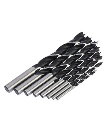 Set 3-10 Mm Brad Punto De Brocas Para Madera-acero De Alto Carbón - Envío Gratuito