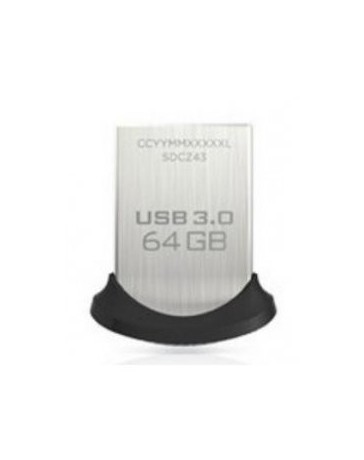 Memoria Flash Sandisk Ultra Fit 64Gb Usb 3.0 Negro - Envío Gratuito
