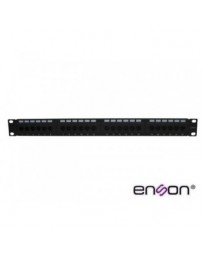 PATCH PANEL CAT6 24PUERTOS ENSON ENS-PA24P6 - Envío Gratuito