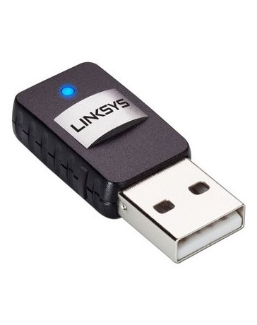 Mini Adaptador Wireless Linksys AE6000 estándar 802.11ac, USB 2.0. - Envío Gratuito