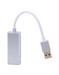 Adaptador USB 3.0 HUB Gigabit Ethernet De Alta Velocidad-Plateado - Envío Gratuito