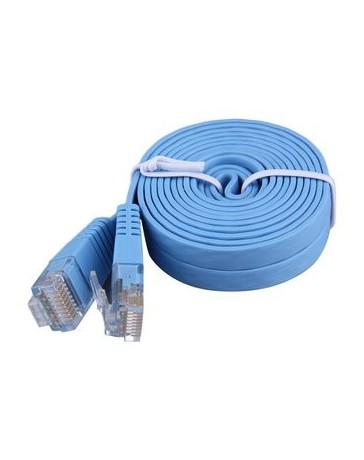 EH 8P8C cable plano chapado en oro 2M - Envío Gratuito