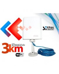 Antena Panel Wifi Red Signal King Sk 10tn 3 Km - Envío Gratuito