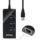 Hub USB DiGiYes 3.0 3 Puertos +RJ45 Gigabit Ethernet Puerto - Envío Gratuito