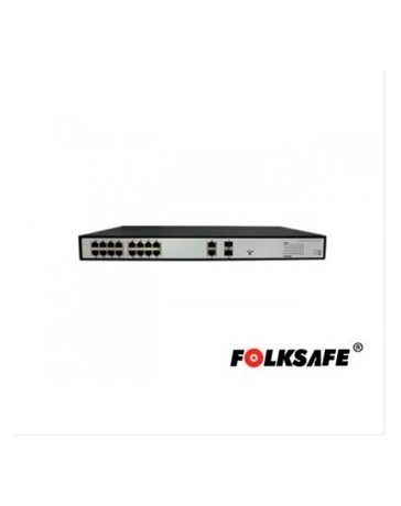 SWITCH POE+ 16FAST/16P+2G NO-ADM FOLKSAFE - Envío Gratuito