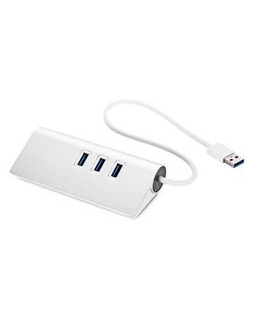 Puertos USB 3.0 3 Puertos USB Hub con adaptador de cable RJ45 - Envío Gratuito