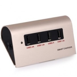 Puerto USB Generico aleación de aluminio de 4 puertos - Envío Gratuito