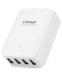 Charger Linoya A16 4-Port 4A USB Wall Travel Charger USB 2.0 - Envío Gratuito