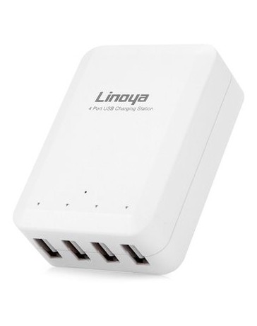 Charger Linoya A16 4-Port 4A USB Wall Travel Charger USB 2.0 - Envío Gratuito