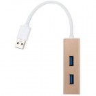 JY - shf04 USB 3.0 hub de 2 puertos USB 3.0 portátil de diseño simple - Envío Gratuito