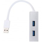 JY - shf04 USB 3.0 hub de 2 puertos USB 3.0 portátil de diseño simple - Envío Gratuito