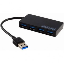 4 puertos USB 3.0 Hub para PC-Negro - Envío Gratuito