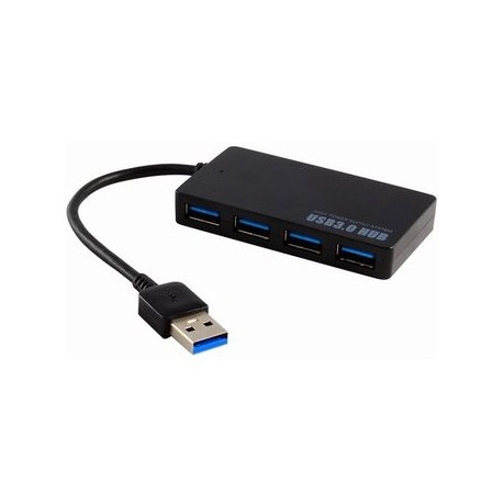 4 puertos USB 3.0 Hub para PC-Negro - Envío Gratuito