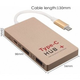 6 Puertos Usb 3.1 Tipo C HUB Lector De Tarjetas SD U-disco - Envío Gratuito