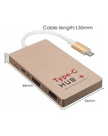 6 Puertos Usb 3.1 Tipo C HUB Lector De Tarjetas SD U-disco - Envío Gratuito