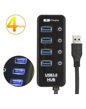 USB 3.0 Hub 4 Puertos 5 Gbps Super Velocidad Indicadores - Envío Gratuito