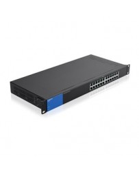 Linksys Switch Gigabit Ethernet para Rack LGS124P, 24 Puertos - Envío Gratuito